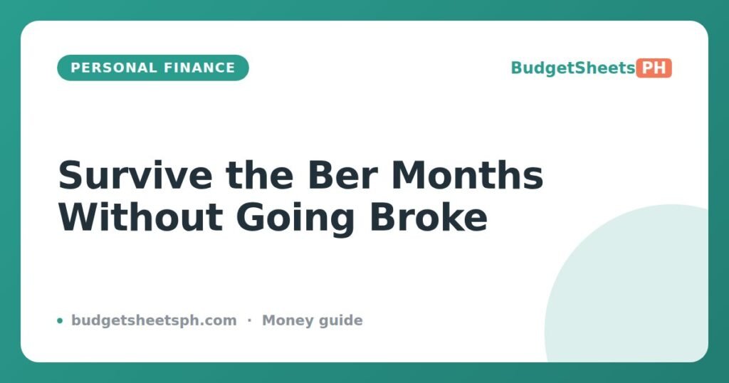 Christmas Budget Philippines: Survive the Ber Months