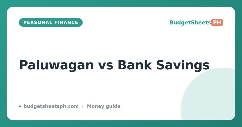 Paluwagan vs Savings: Which Builds Wealth Better?