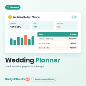 Wedding Budget Planner — BudgetSheets PH
