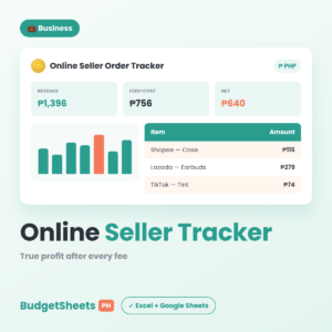 Online Seller Order Tracker — BudgetSheets PH