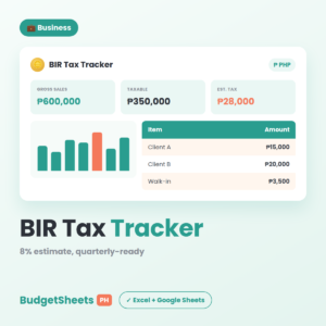 BIR Tax Tracker — BudgetSheets PH