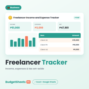 Freelancer Income and Expense Tracker — BudgetSheets PH